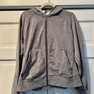 ululemon Garment Dyed Cropped Hoodie Sweatshirt Size 12